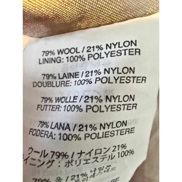 J. Crew Stadium Cloth by Nello Gori Wool Cocoon Coat Size 12 Petite - Picture 3 of 6